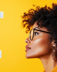Poster - Vibrant Professional Empowerment Sophisticated Gen Z Creative Leadership with Bold Minimalist Aesthetic - Inspirational Career Confidence in Emerging Workplace Dynamics