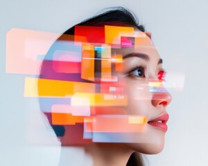 Poster - Prismatic Digital Identity Immersive AI-Driven Visual Narrative Exploring Multiverse of Personal Branding through Vibrant Mixed-Reality Aesthetics