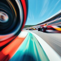 Poster - High-Velocity Motorsport Dynamics Immersive Formula Racing Experience Capturing Cutting-Edge Performance, Speed Technology, and Precision Engineering in Motion