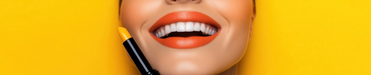 Poster - Vibrant Gen Z Beauty Trends Bold Minimalist Cosmetic Branding with High-Energy Color Pop for Digital Marketing and Social Media Engagement