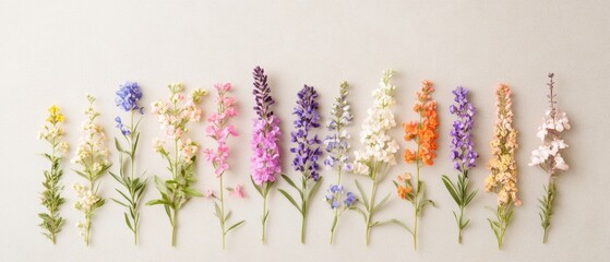 Aufkleber - Botanical Elegance Vintage Scientific Larkspur - Sustainable Design Palette for Eco-Conscious Wellness Branding and Digital Content Creation