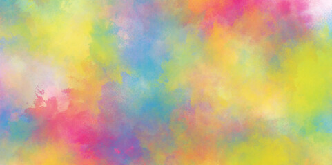 Wall Mural - abstract colorful watercolor background with sparkling, invitation card template suitable for weddin