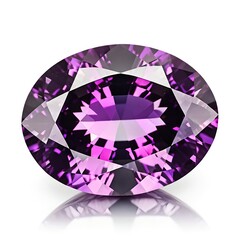 Wall Mural - Oval Purple Amethyst Gemstone
