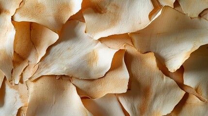 Poster - Close-Up of Crispy, Thin, Peeling Bark on Natural Surface