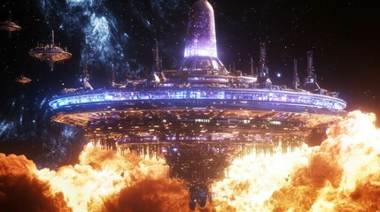 Poster - Massive Antimatter Generator Producing Unlimited Energy in Space
