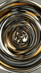 Poster - Mesmerizing metallic rippled patterns create dynamic visual experience