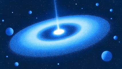 the blue dream of the brilliant galaxy