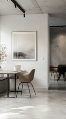 Poster - Minimal Modern Office Space with Clean Lines and Neutral Tones