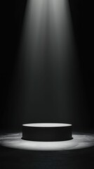 Poster - Minimalist Stage Podium Scene with Clean Light and Empty Background