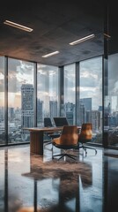 Poster - Sleek Modern Office Space with Innovative Architecture Design