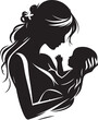 © Rokeyadesigner - Mother and Son Silhouette Vector Bundle