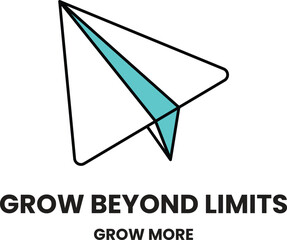 Wall Mural - illustration in the concept of paper airplanes in line drawing style