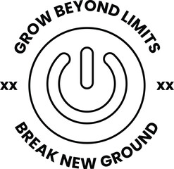 Wall Mural - button with the word break written below it