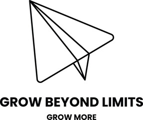 Wall Mural - illustration in the concept of paper airplanes in line drawing style