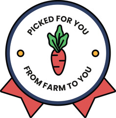 Wall Mural - the carrot is surrounded by a red ribbon