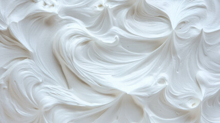 Poster - Fluffy meringue and powdered sugar texture for culinary and baking designs