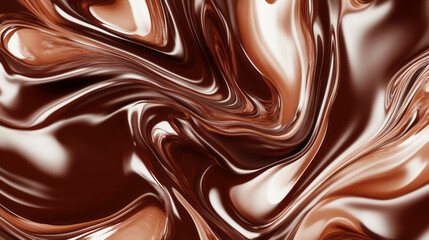 Poster - Luxurious chocolate and caramel swirls for gourmet dessert designs