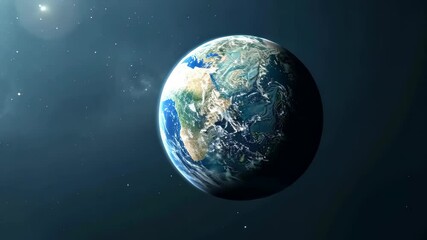 Aufkleber - A stunning view of Earth framed by the cosmos highlights the intersection of advanced technology and the vast, mysterious universe, extending beyond our limited sight and understanding