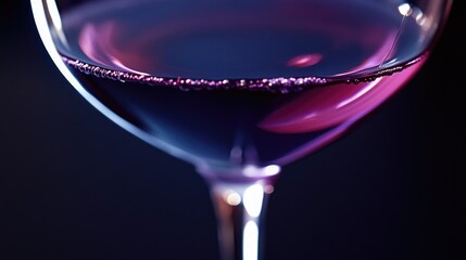 Poster - A close-up view of a glass of wine, perfect for food and beverage or lifestyle photography