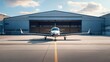 © Popelniushka - Business Vehicle of Pilatus Aircraft Ltd Parked at Emmen Aerodrome on a Sunny Spring Day