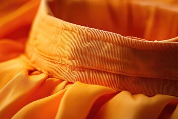 Poster - A close-up shot of a bright yellow dress with a decorative collar
