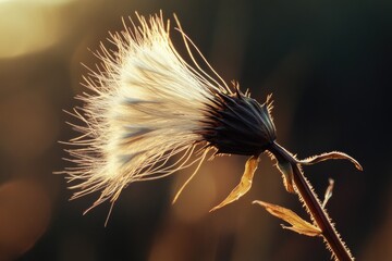 Poster - A detailed view of a single flower with a blurred background