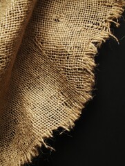 Poster - A detailed view of the texture and pattern of burlock fabric