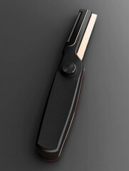 Poster - A close-up view of a knife lying on a table