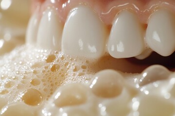 Poster - Tooth with bubbles, useful for health or medical illustrations