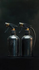 Poster - Two spray bottles placed side by side, ideal for use in a craft or beauty setting