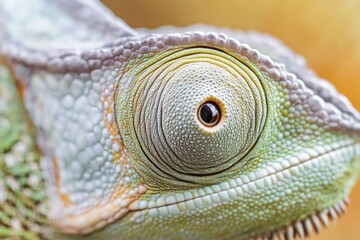 Aufkleber - A close-up shot of a chameleon's eye, with distinctive scales and markings