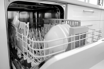 Poster - Kitchen appliances used for cleaning and washing dishes