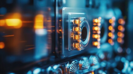 Poster - A close-up view of a light switch on a wall