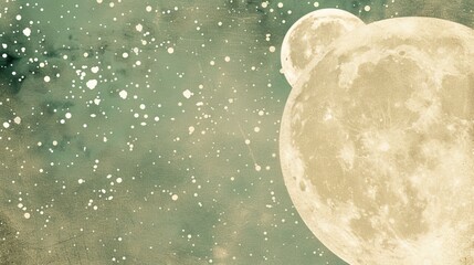 Leinwandbilder - Moon, with a soft gradient transitioning
