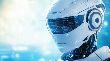 Poster - Futuristic Robot with Advanced Technology Interface