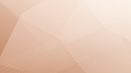 Poster - Pastel soft brown beige pink peach fuzz white abstract background. Geometric shape. Line stripe corner facet triangle. Color gradient. Noise grain. Premium. Design.