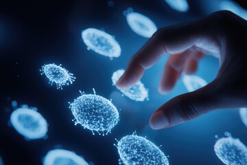 Poster - human touch on digital microbial structure visualization