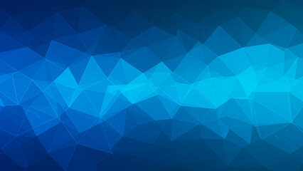 Poster - This image presents a striking blue abstract tech-inspired background. The composition features a network grid with diverse blue tones, producing a vibrant and energetic visual effect