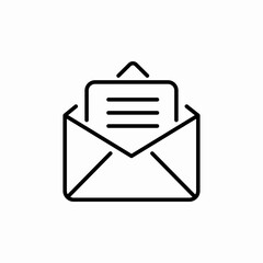 Poster - Email message envelope letter icon vector sign