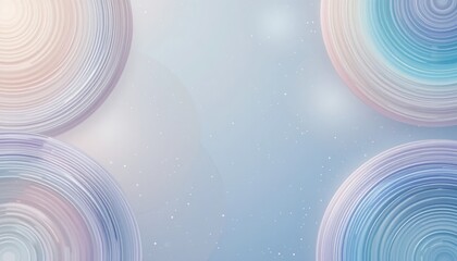 Poster - Abstract artistic design digital art circular patterns soft background creative perspective visual concept for modern aesthetics