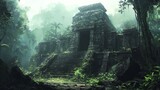A lost temple hidden beneath the jungle floor.