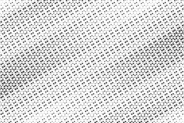 Poster - Halftone triangle abstract grunge background. Monochrome geometric vector pattern. Vector illustration.	