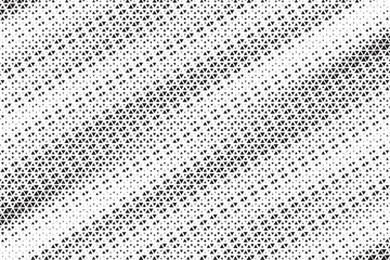 Aufkleber - triangular halftone texture retro wave vector. geometric technology abstract diagonal dotted backgro