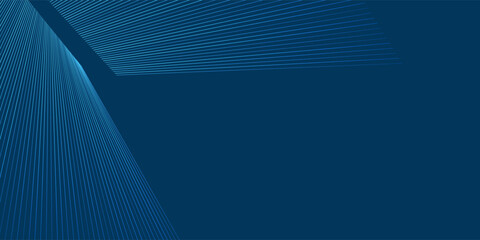 Poster - A sleek blue abstract background with converging lines and smooth gradients. The dynamic design and subtle transitions create a visually appealing and versatile backdrop for various creative projects.