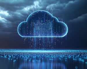 Poster - Futuristic Cloud Computing Hub with AI Driven Technology and Innovation A Visionary Digital Landscape Showcasing the Future of High Performance Computing Cybersecurity, 