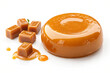 © Shahin Graphics - Round Toffee Caramel Isolated on White Background