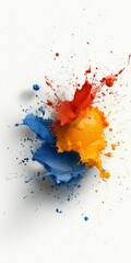 Poster - Explosive Color Symphony: An abstract composition showcasing the raw energy of vivid colors erupting in a dynamic burst, a perfect expression for creative concepts.