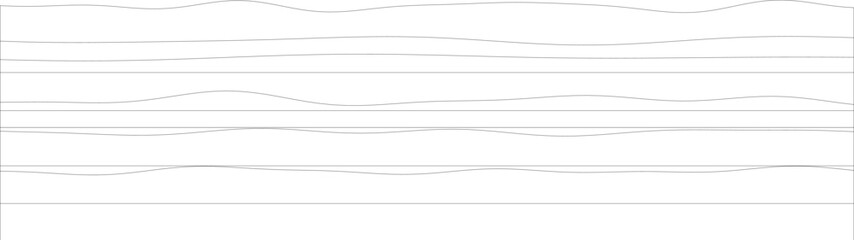 Poster - Abstract monochrome wave lines pattern in minimalist black and white design.