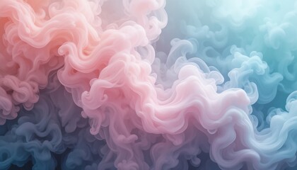Poster - Swirling colorful smoke patterns digital art abstract background vibrant environment close-up view creative concept for artistic expression