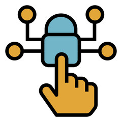 Poster - access control vector icon